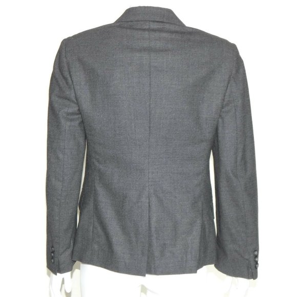 THEORY Blazer Gray Two Button Jacket Wool Career Women's size 8 - Picture 3 of 4